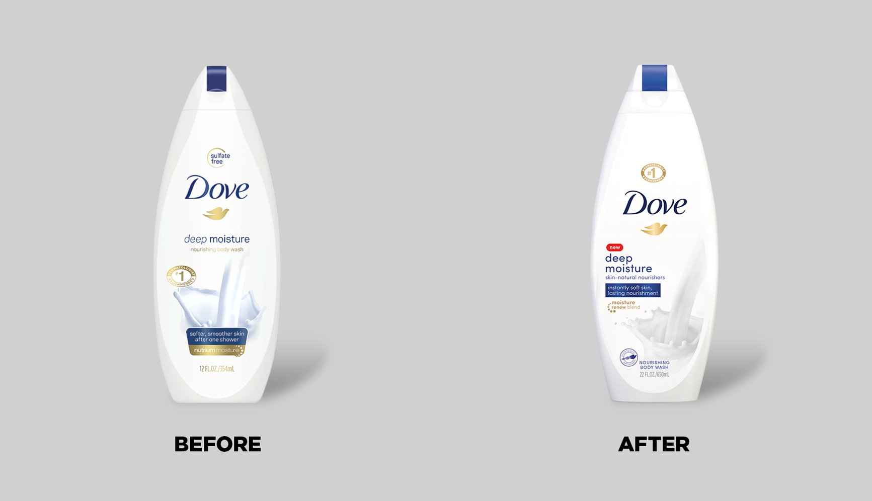 Dove Body Wash Revitalized Its Packaging—and Cleaned Up in Market