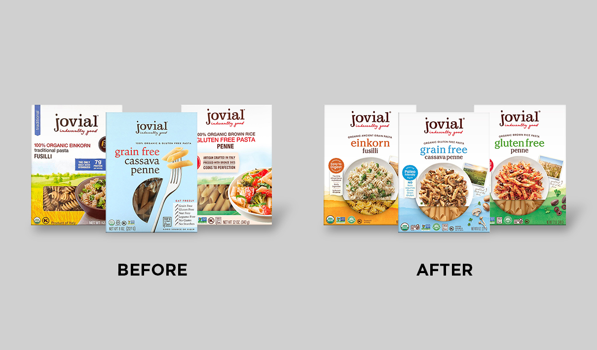 Jovial Foods - Before and After