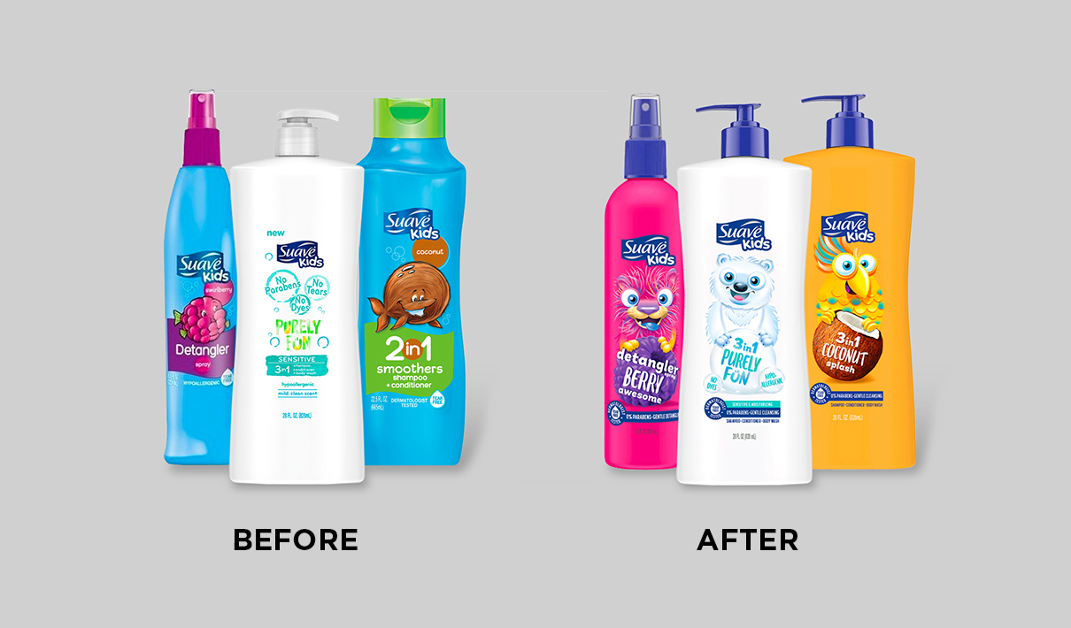 Suave Kids - Before and After