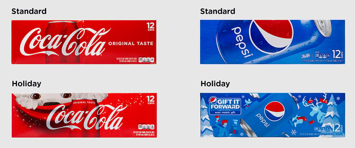 Holiday Packaging 2019: Coke and Pepsi