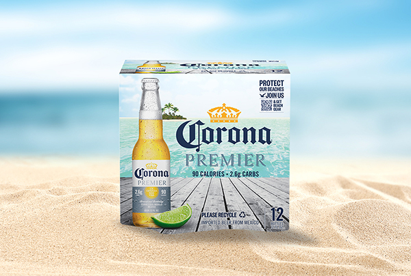 The summer redesign of Corona Premier packaging could be a winner for the brand. 