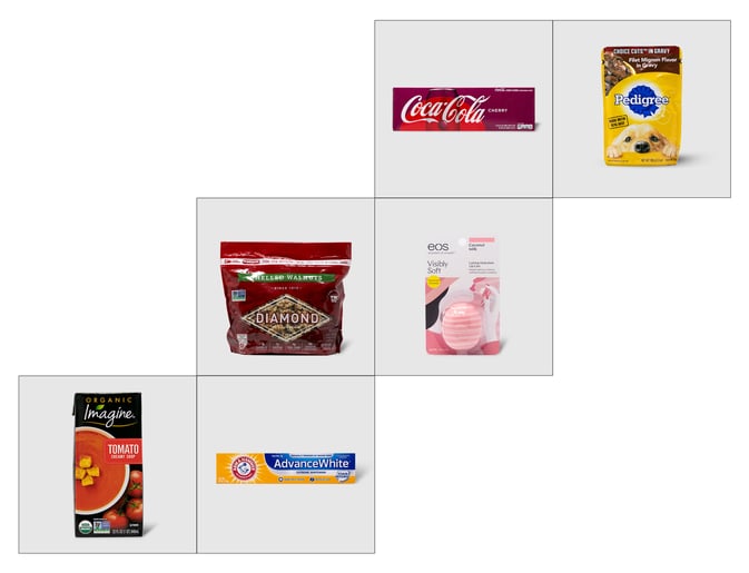 Top-performers for attention-getting power utilize geometric shapes