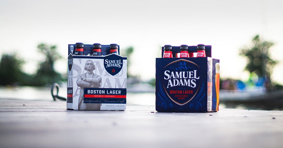 Samuel Adams Boston Lager package redesign