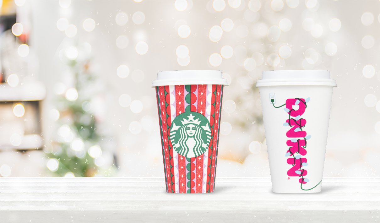 Designer inspired starbucks cup